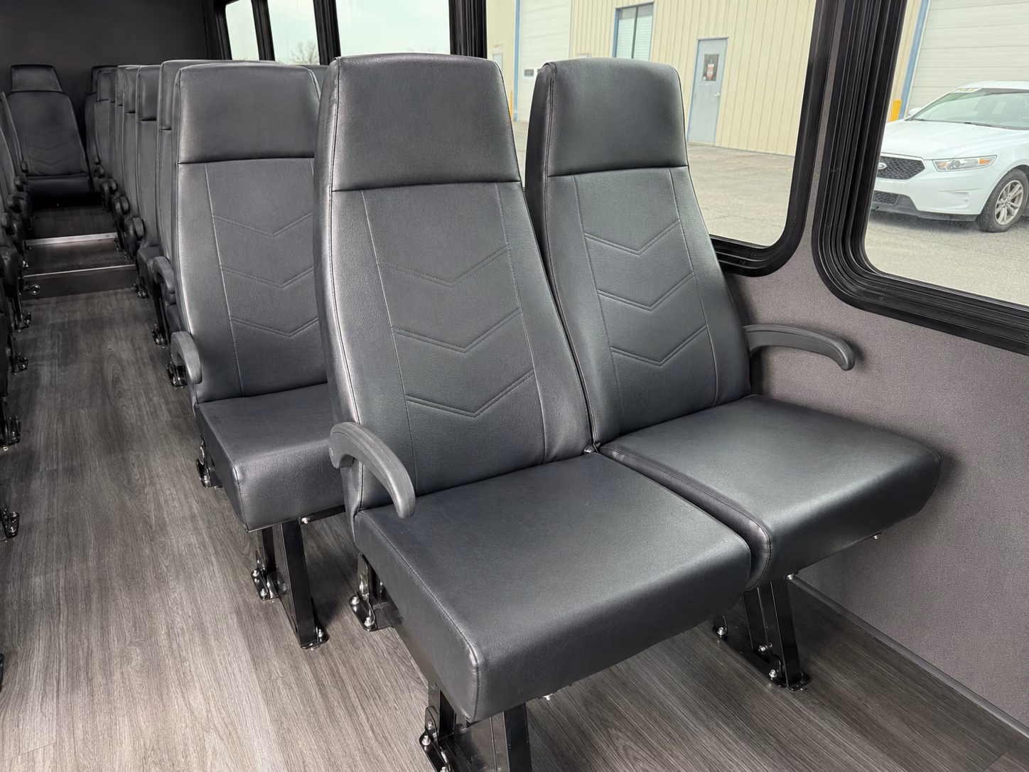 avondale 18 passenger minibus inside