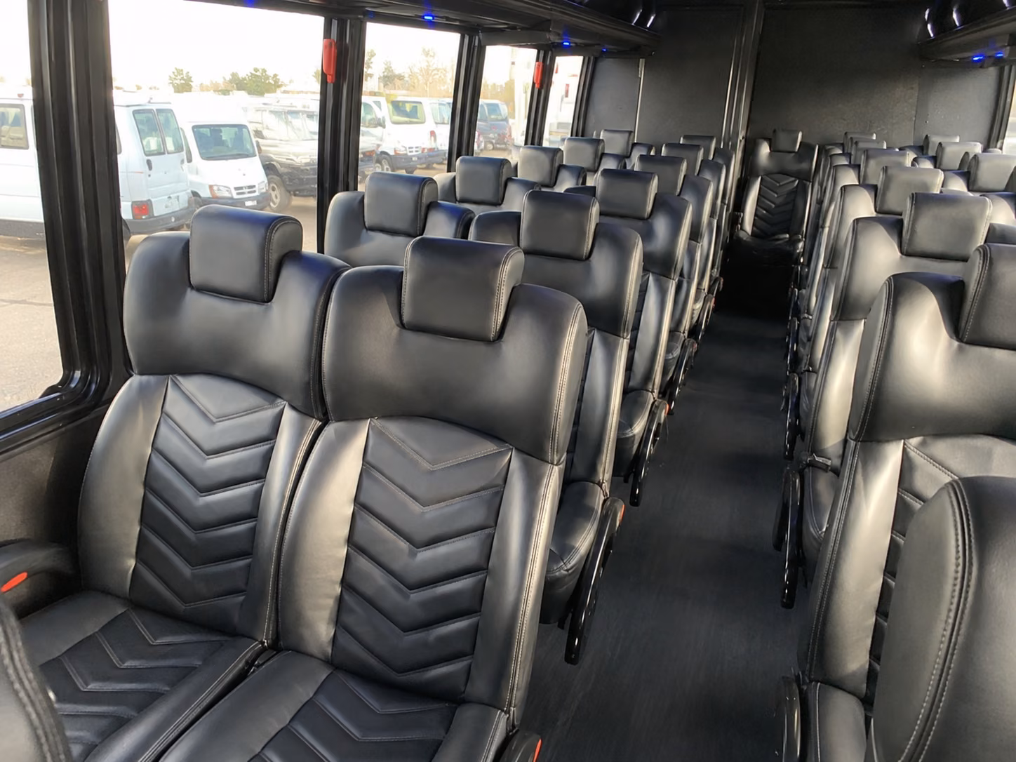 avondale 18 passenger minibus interior