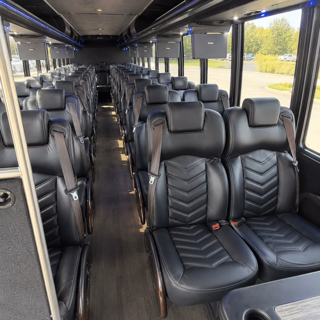 avondale 25 passenger minibus inside