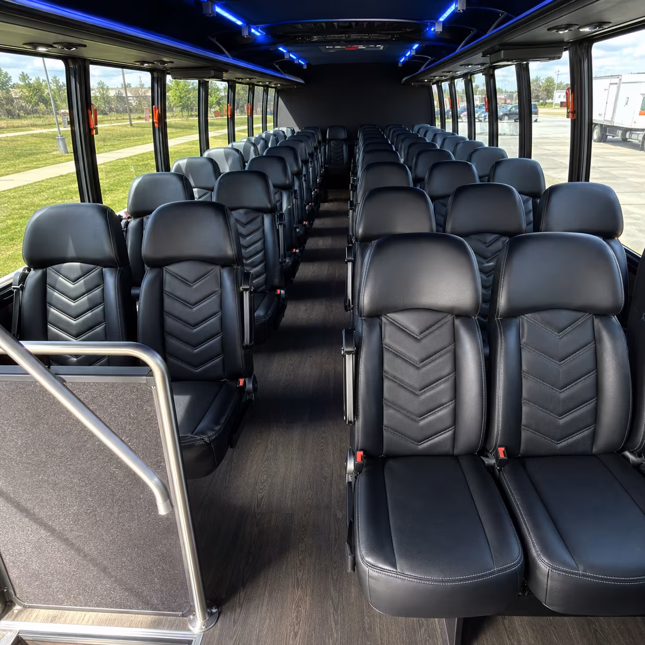avondale 28 passenger minibus inside