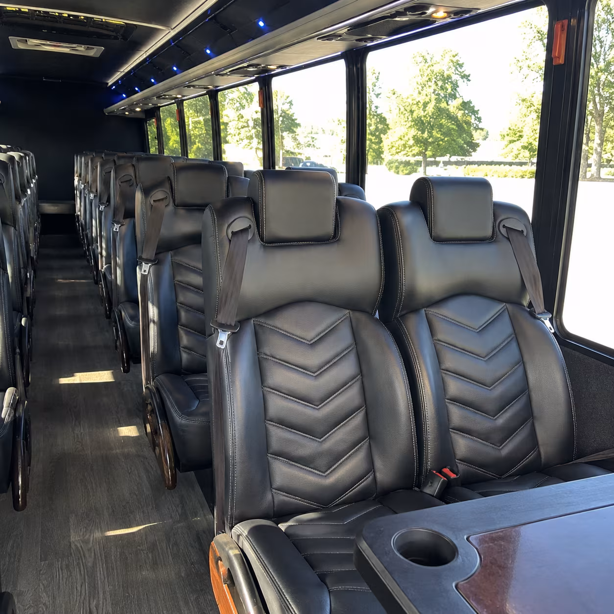 avondale 30 passenger minibus inside