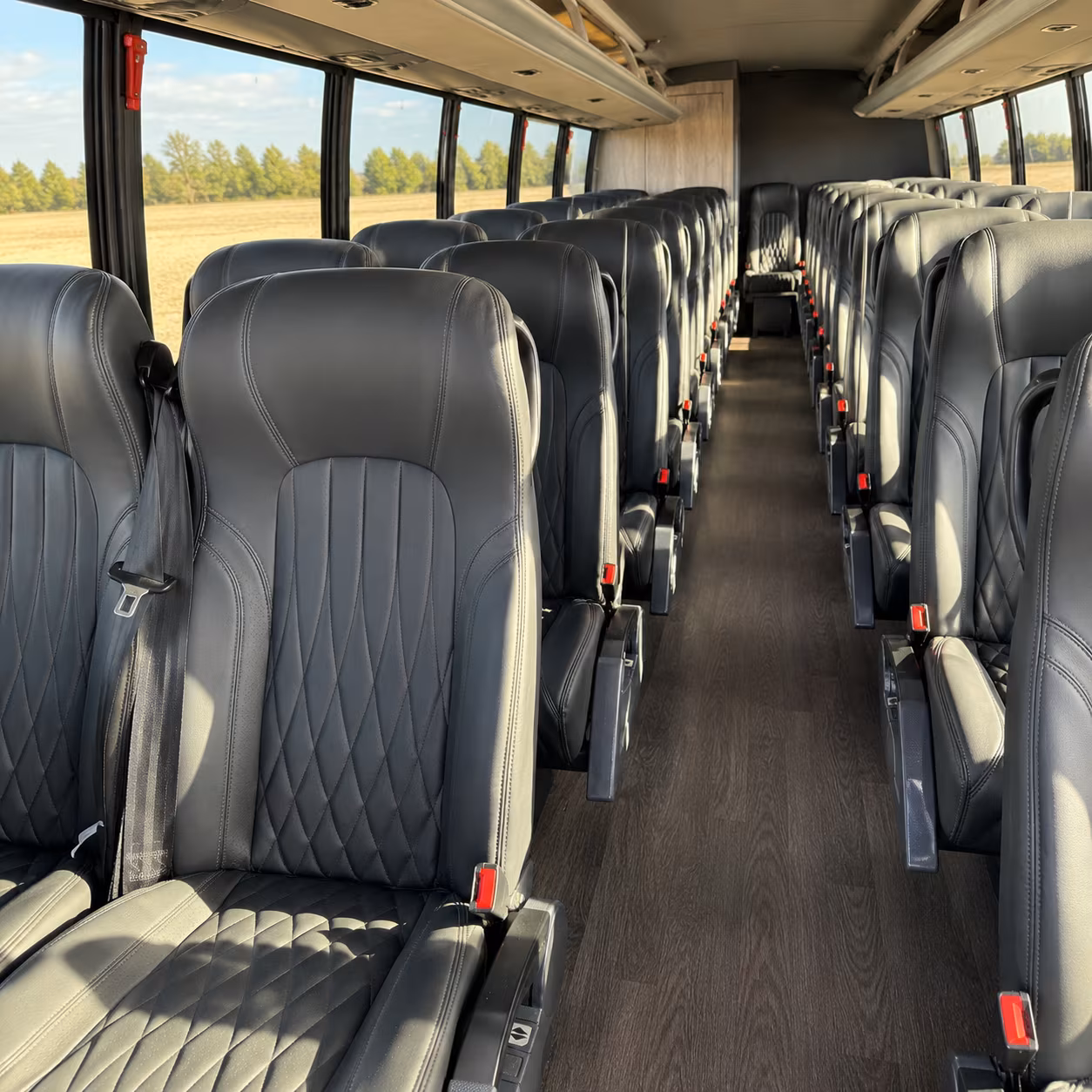 avondale 35 passenger minibus inside