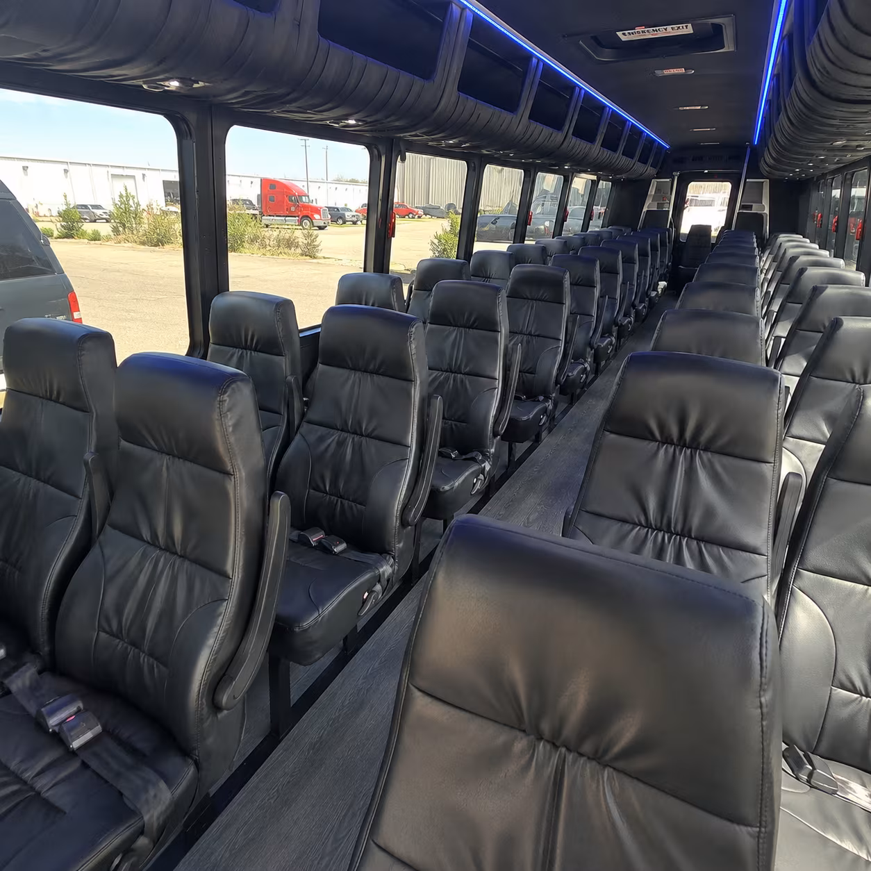 avondale 35 passenger minibus interior