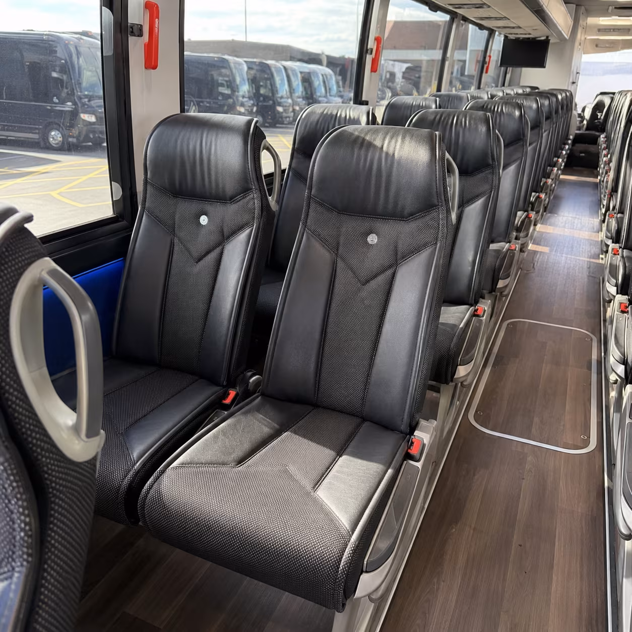 avondale 40 passenger charter bus interior