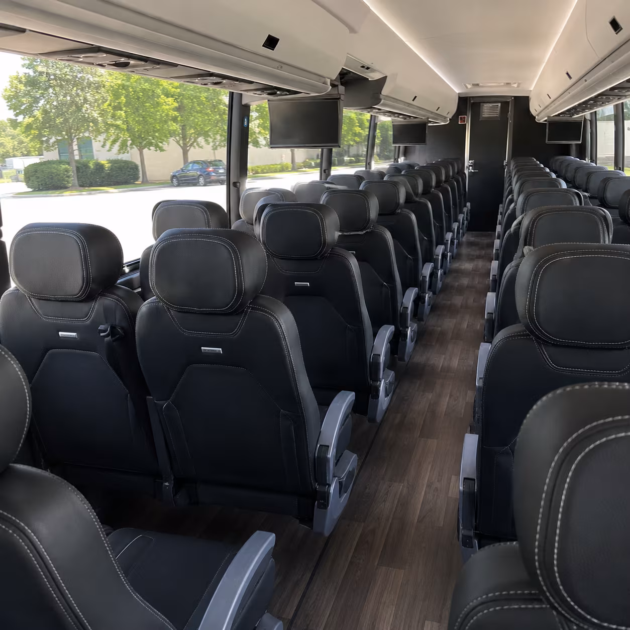 avondale 56 passenger charter bus interior