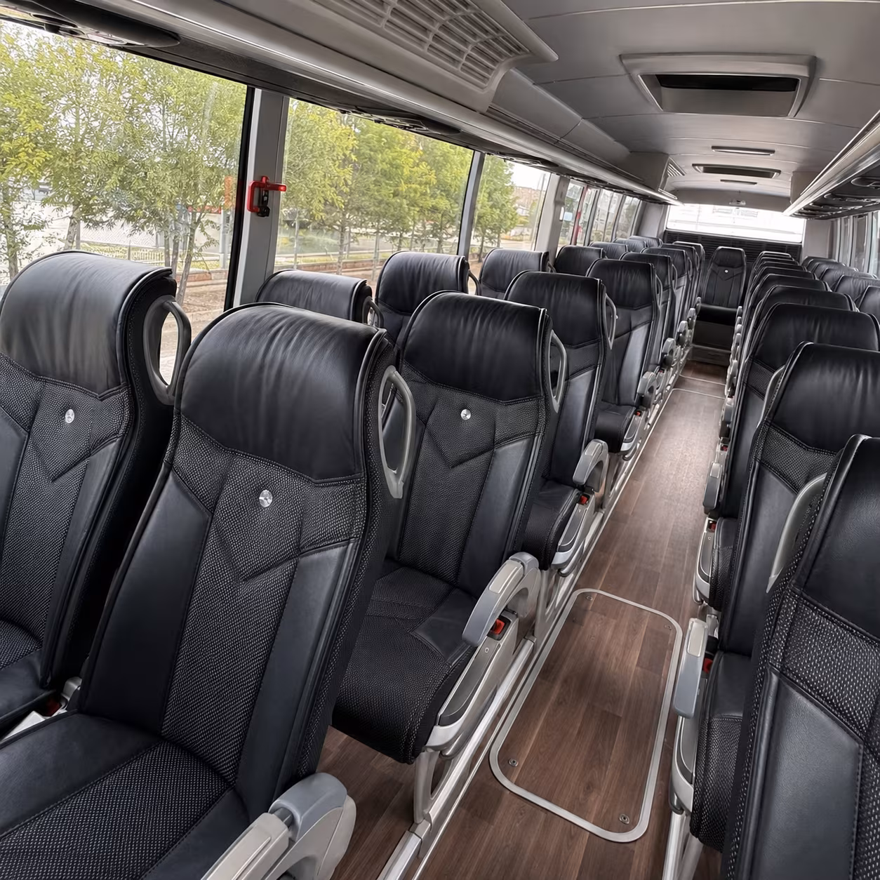 avondale charter bus inside