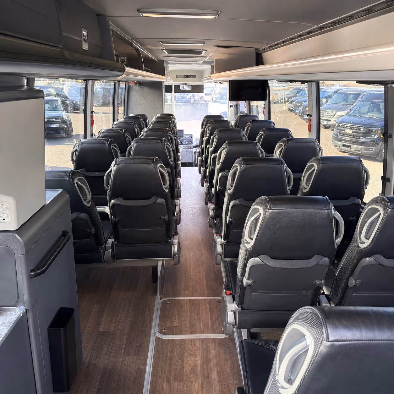 avondale charter bus interior